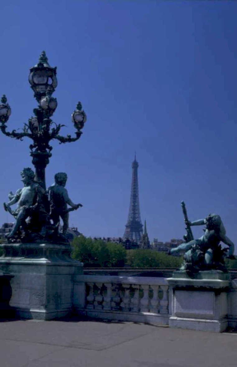 paris bridge eiffel 1 1980s 1990s A4 Photo Print