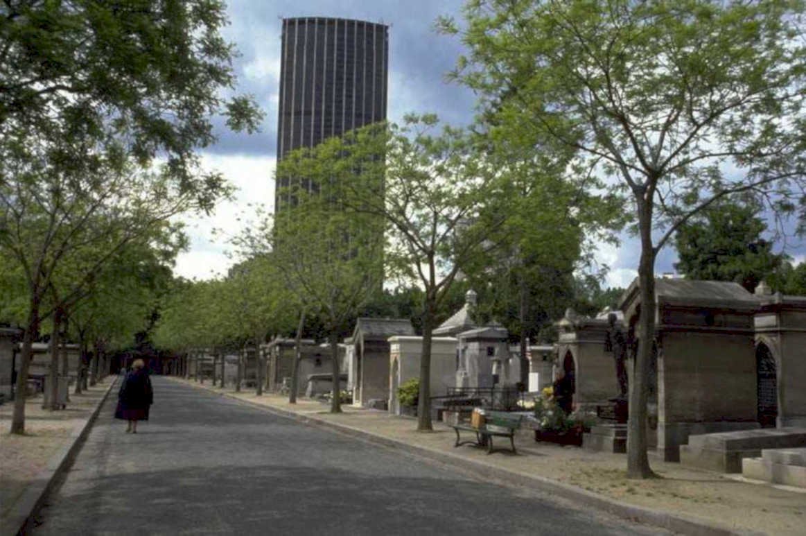 paris mausoleums skyscrapers 1980s 1990s A4 Photo Print