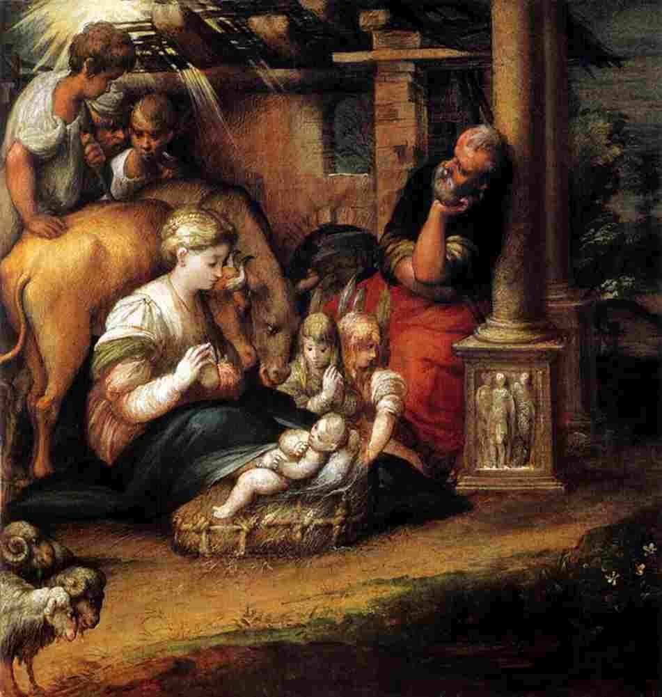 parm Adoration of the Shepherds Art A4 Photo Print
