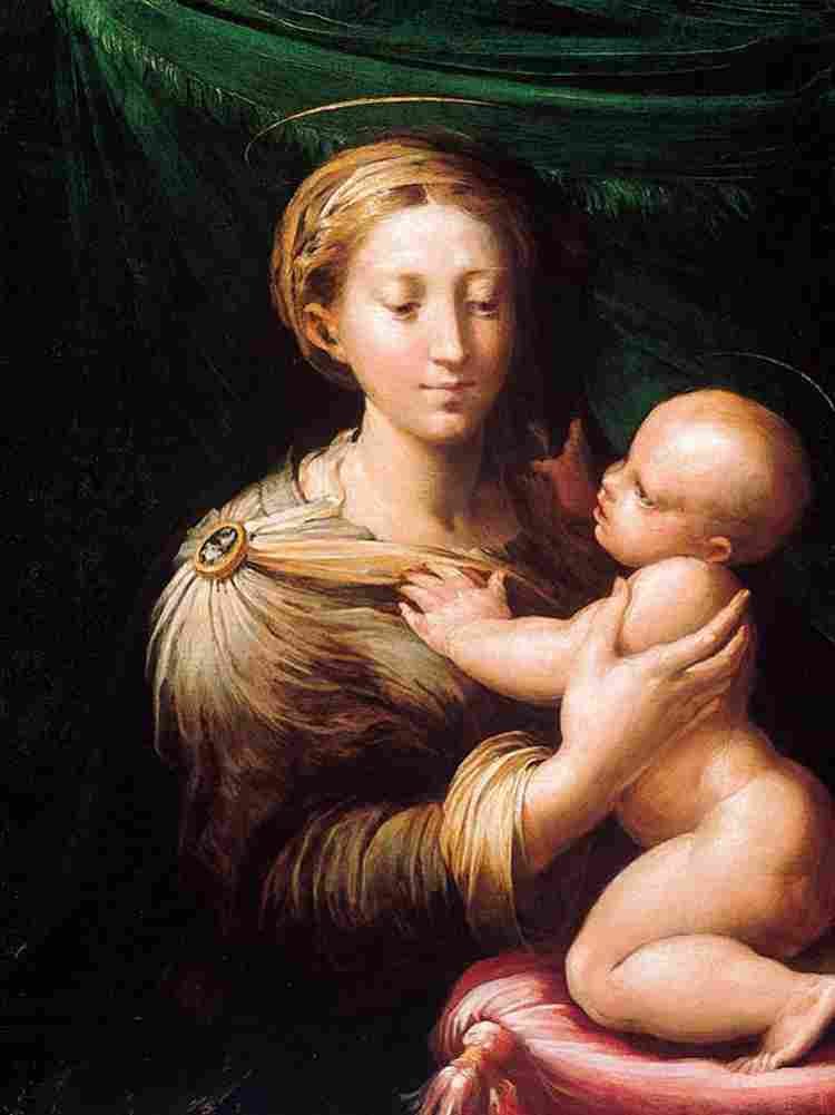 parm Madonna and Child Art A4 Photo Print