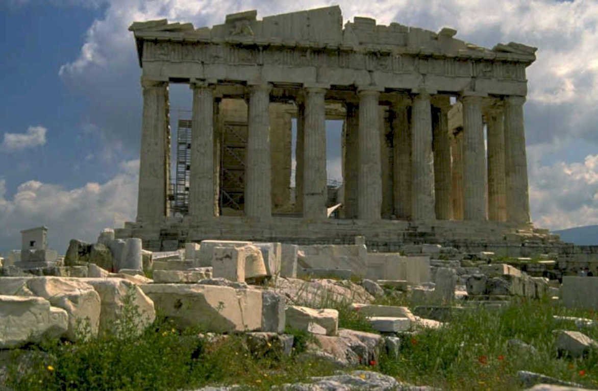 parthenon acropolis greece 1980s 1990s A4 Photo Print