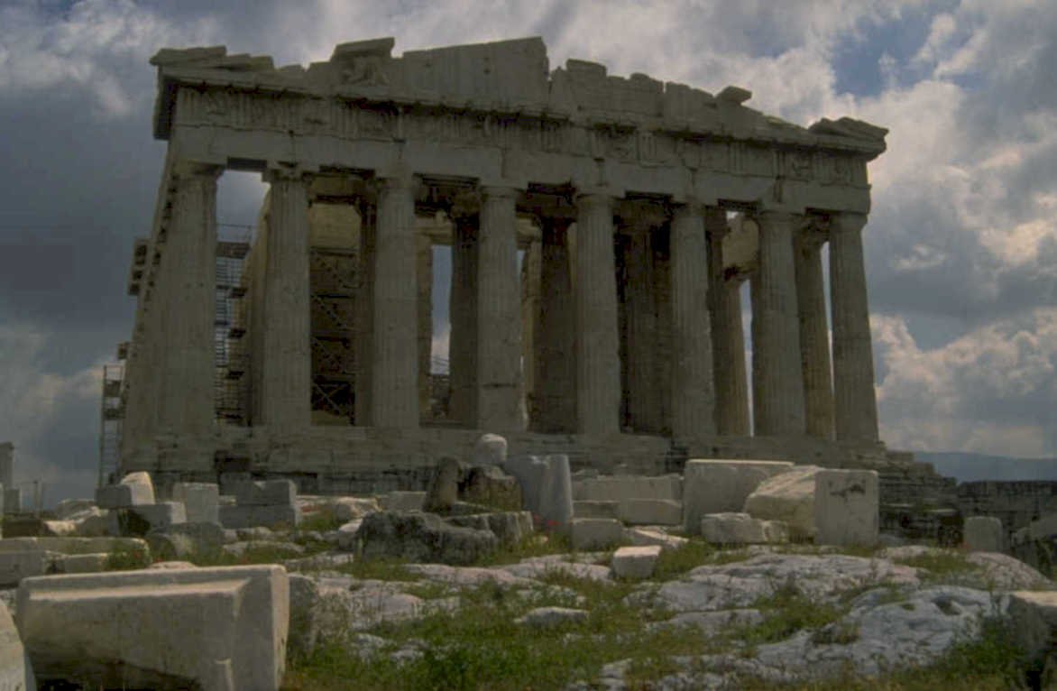 parthenon ruins athens 1 1980s 1990s A4 Photo Print