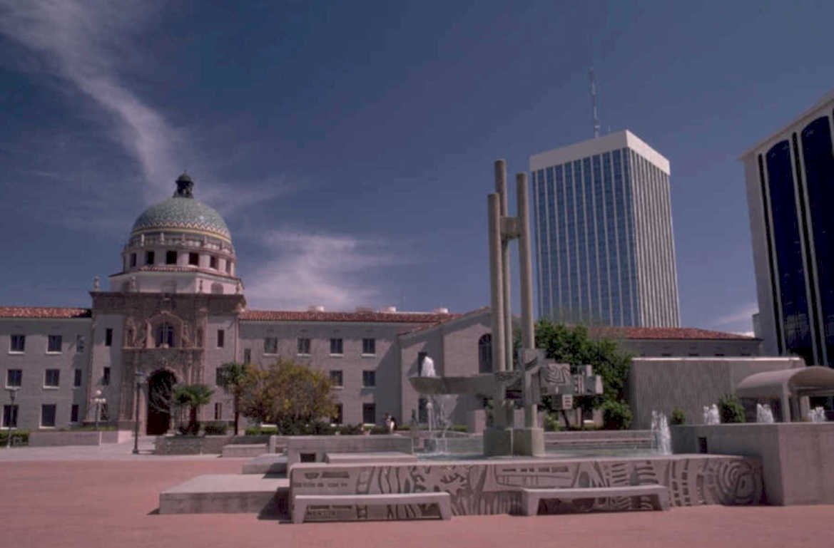 pasadena cityhall 1980s 1990s A4 Photo Print