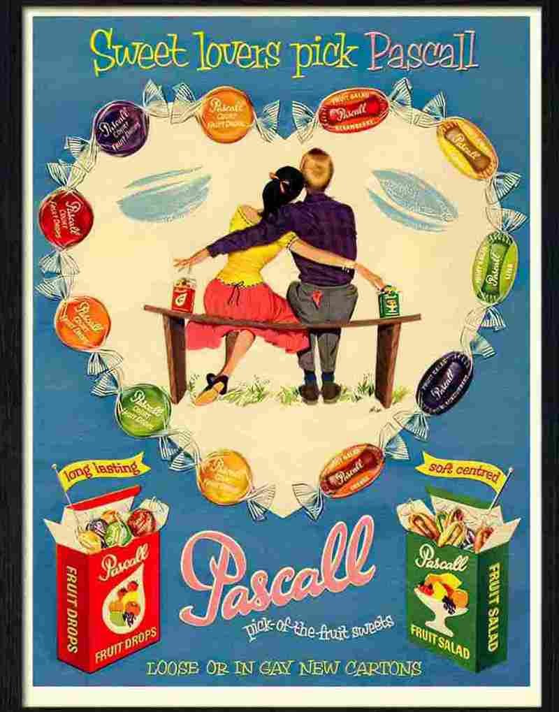 pascall sweets 1950s Advert A4 Photo Print