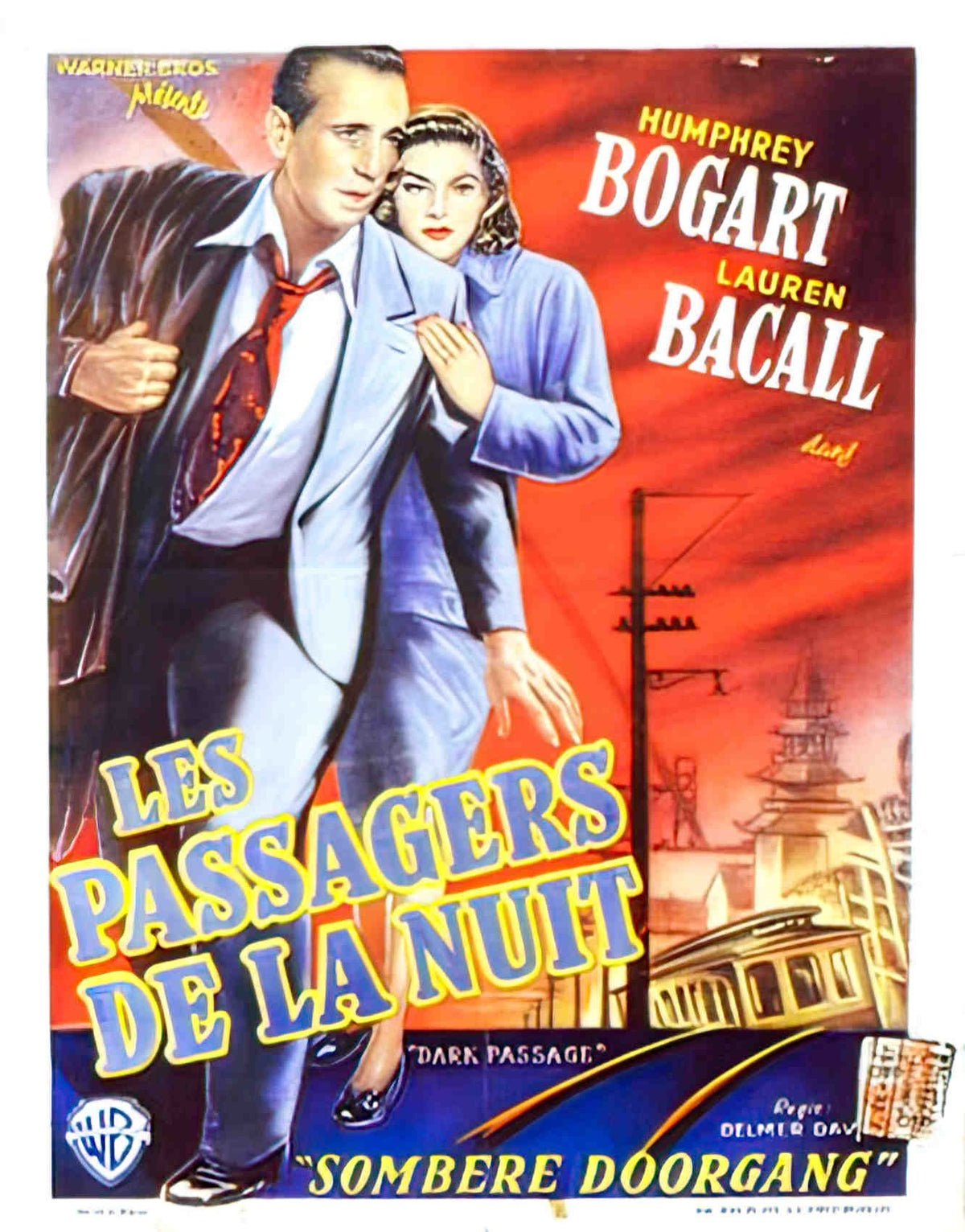 passagers de la nuit belge Advert A4 Photo Print