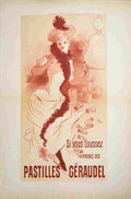 pastilles geraudel jules cheret 1891 5 Advert A4 Photo Print