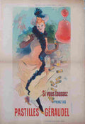 pastilles geraudel jules cheret 1891 9 Advert A4 Photo Print