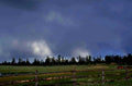 pasture barn stormy 1980s 1990s A4 Photo Print