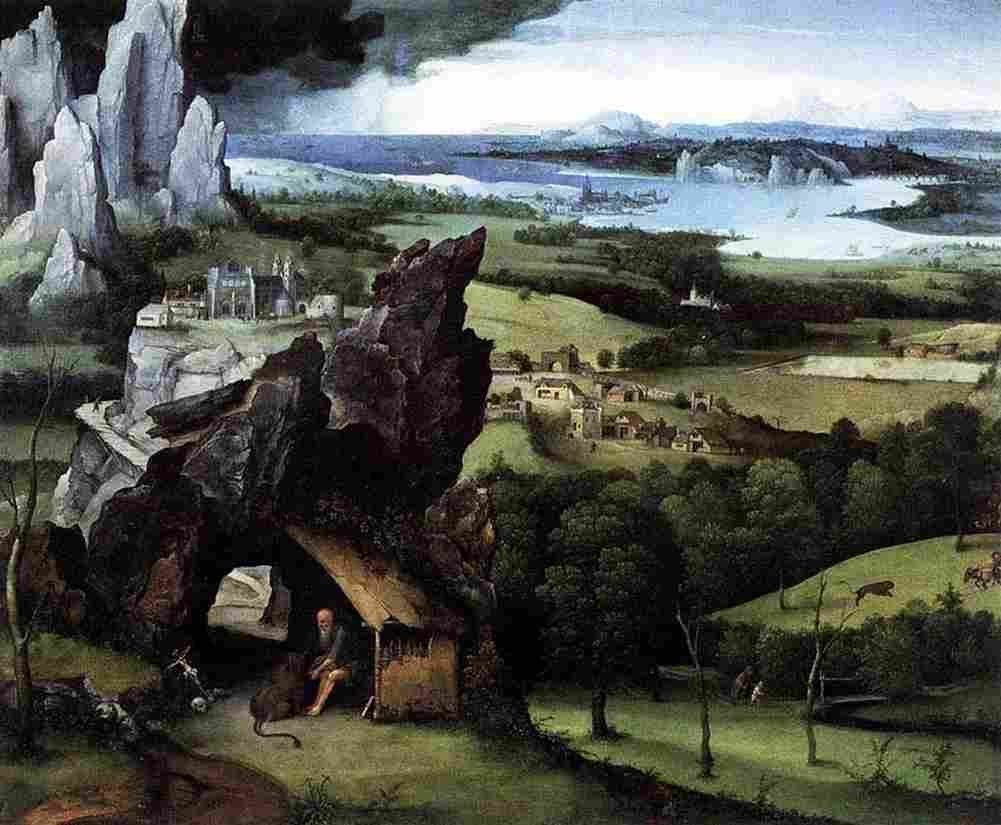 pat landscape with st jerome Art A4 Photo Print