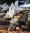 pat st jerome in rocky landscape Art A4 Photo Print