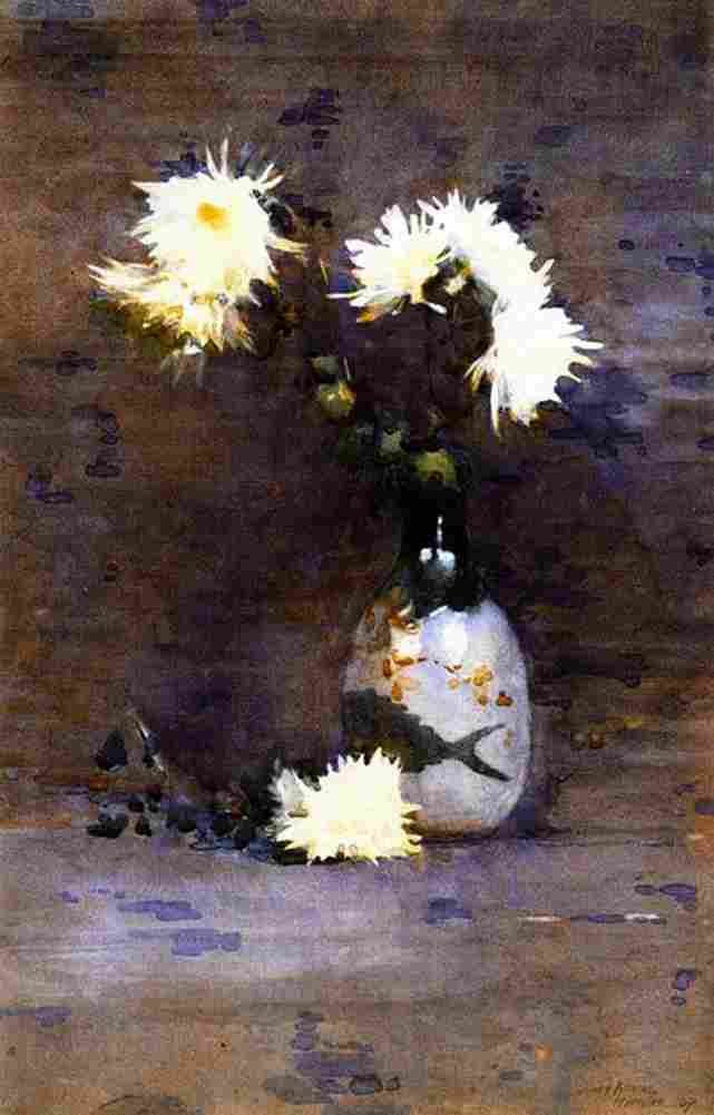 paterson Chrysanthemums Art A4 Photo Print