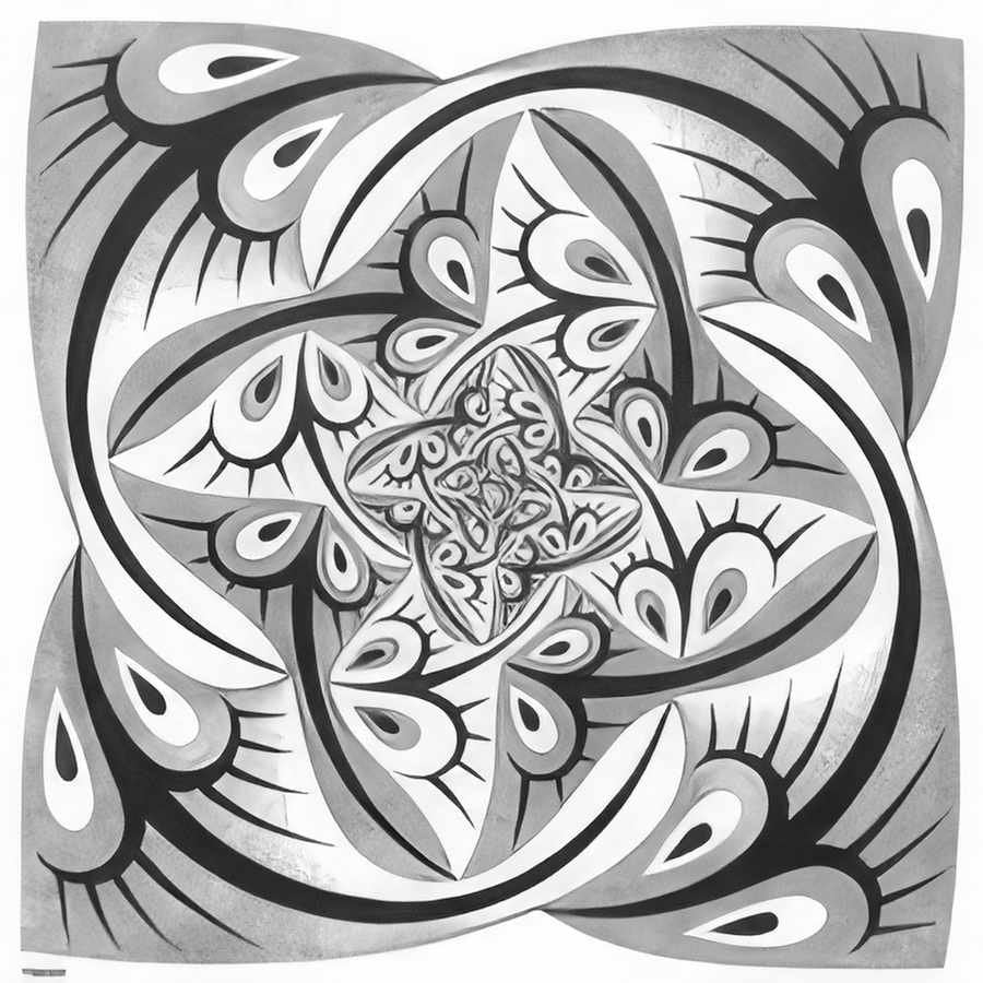 path of life ii mc escher 1958 A4 Photo Print