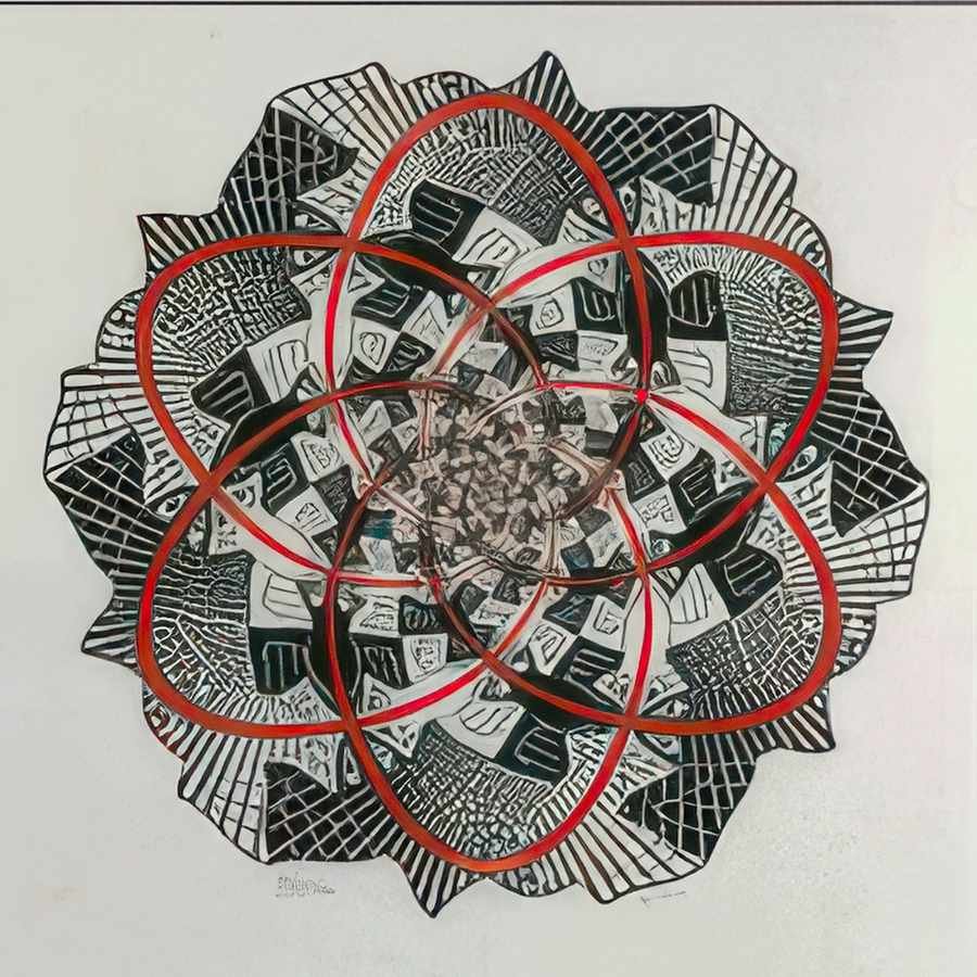 path of life iii mc escher 1966 A4 Photo Print