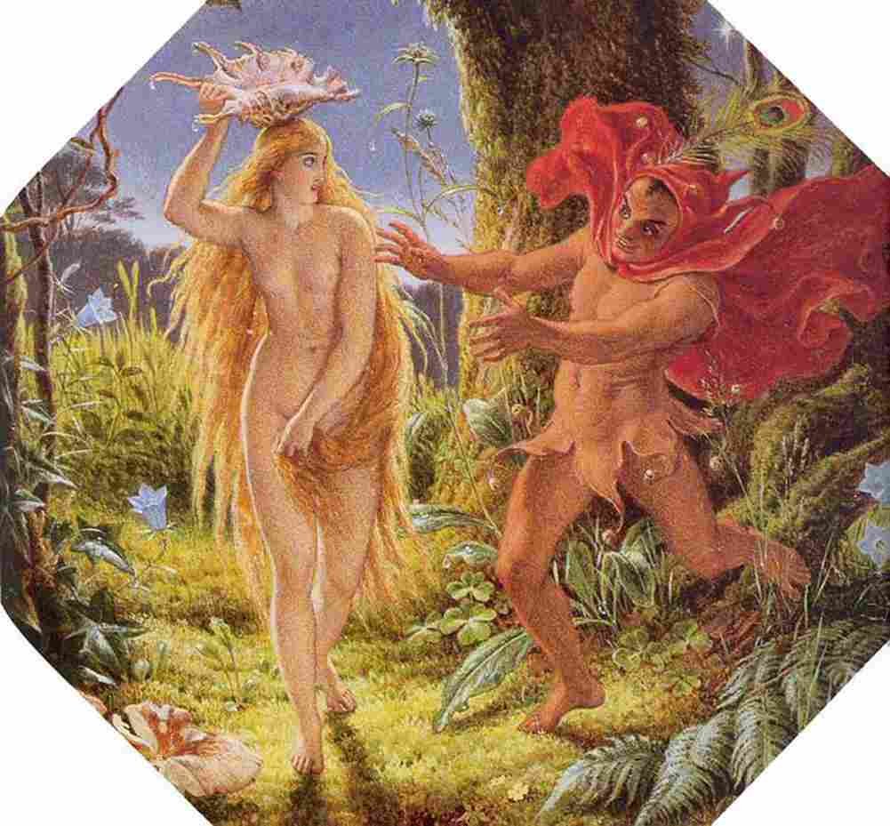 paton Puck and the Fairy Art A4 Photo Print