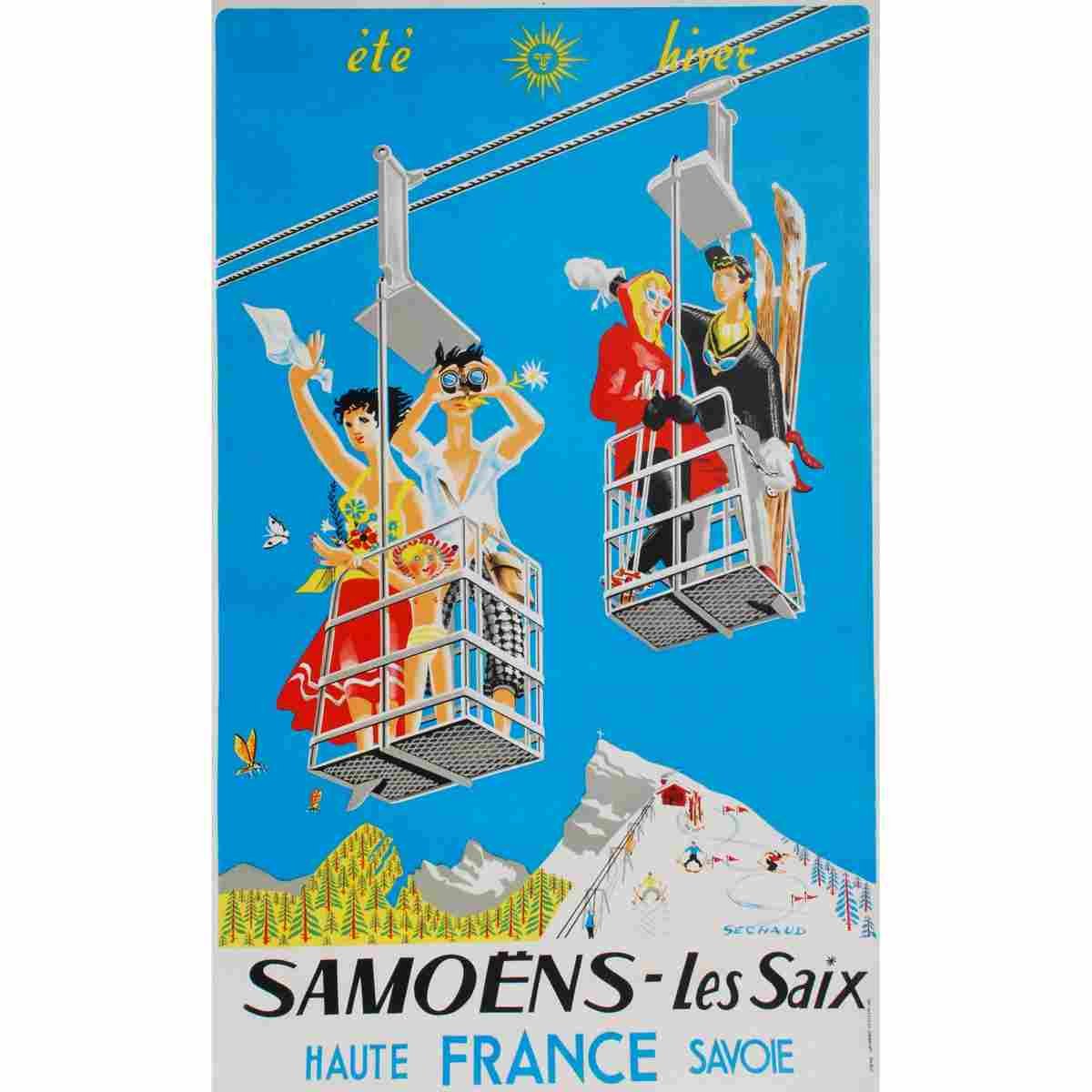 paul sechaud samoens sixt vers 1955 2 Advert A4 Photo Print