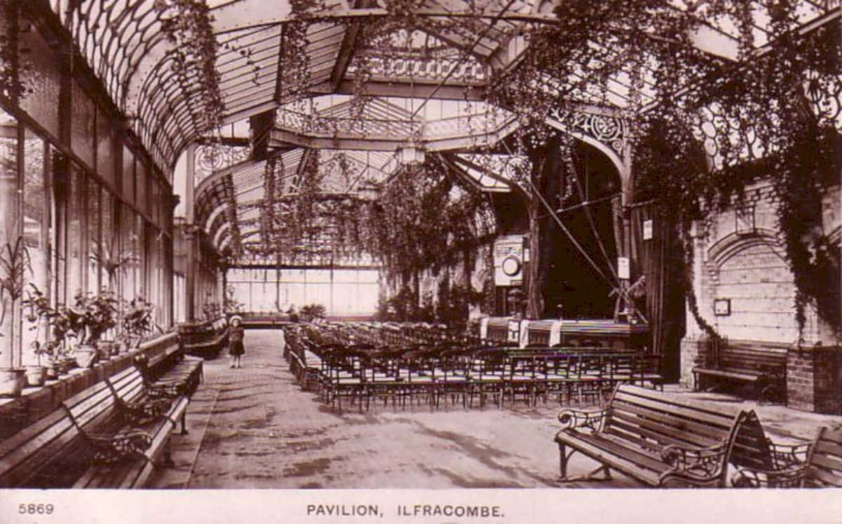 pavilion ilfracombe vintageVintage 1880s 1900s A4 Photo Print