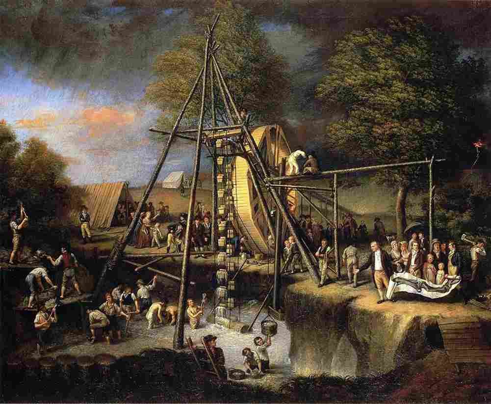 pea Exhuming the First American Mastodon Art A4 Photo Print