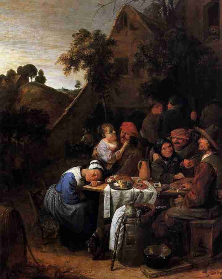 peasants 5 Art A4 Photo Print