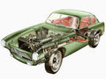 pegaso z102 berlinetta 1953 cutaway A4 Photo Print
