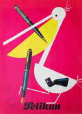pelikan herbert leupin 1952 4 Advert A4 Photo Print