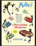 penguin chocolate biscuits 1950s Advert A4 Photo Print