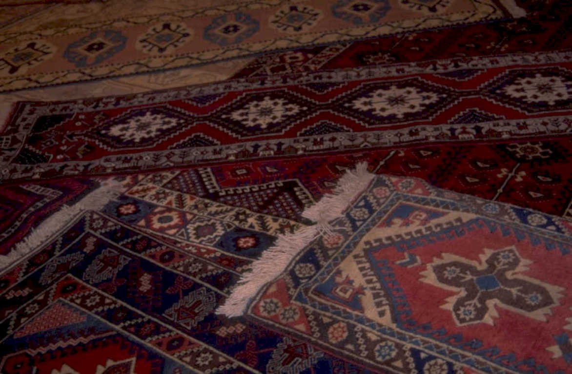 persian rug bird 1980s 1990s A4 Photo Print