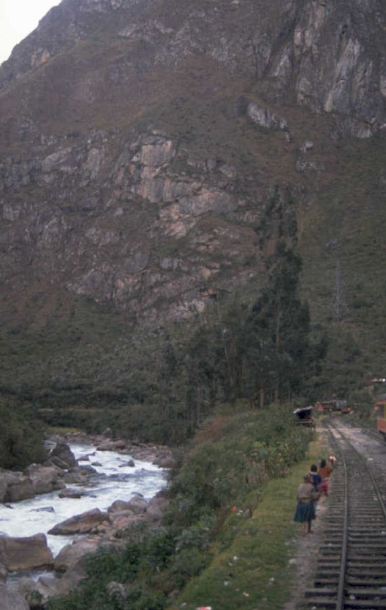 peru train river 1980s 1990s A4 Photo Print