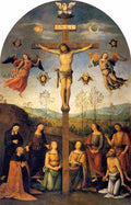 perugino crucifixion Art A4 Photo Print