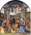 perugino nativity Art A4 Photo Print