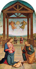 perugino nativity il presepio Art A4 Photo Print