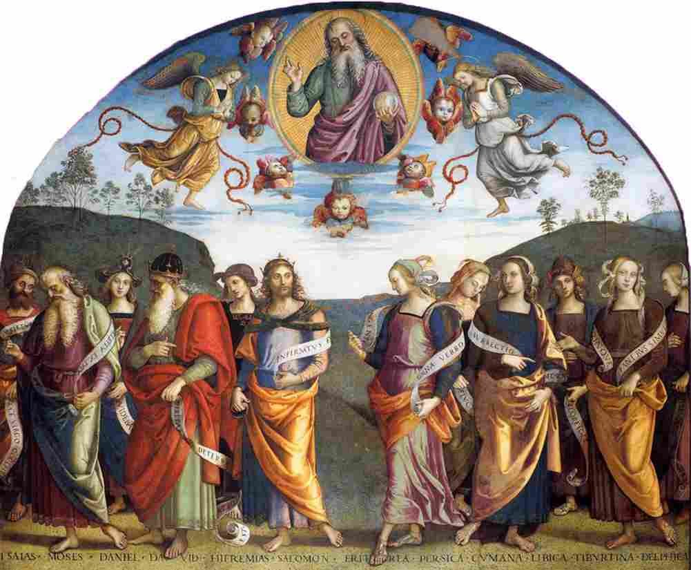 perugino prophets and sibyls Art A4 Photo Print