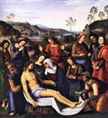 perugino the mourning of the dead Art A4 Photo Print