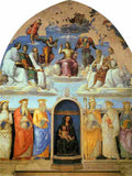 perugino trinity and six saints Art A4 Photo Print