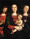 perugino virgin and child between saints john the baptist and catherine Art A4 Photo Print