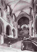 pet Interior of Saint Patricks Cathedral Art A4 Photo Print