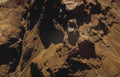 petra treasury columns Vintage A4 Photo Print