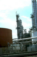 petrochemical storage tanks Vintage A4 Photo Print