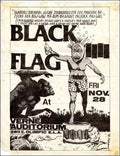 pettibon black flag Punk Flyer A4 Photo Print