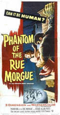 phantom of rue morgue  03 film star poster A4 Photo Print