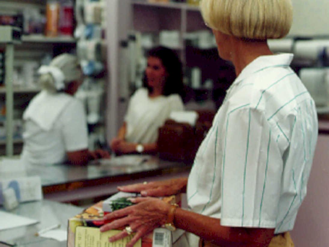 pharmacy elderly medication1980s 1990s A4 Photo Print