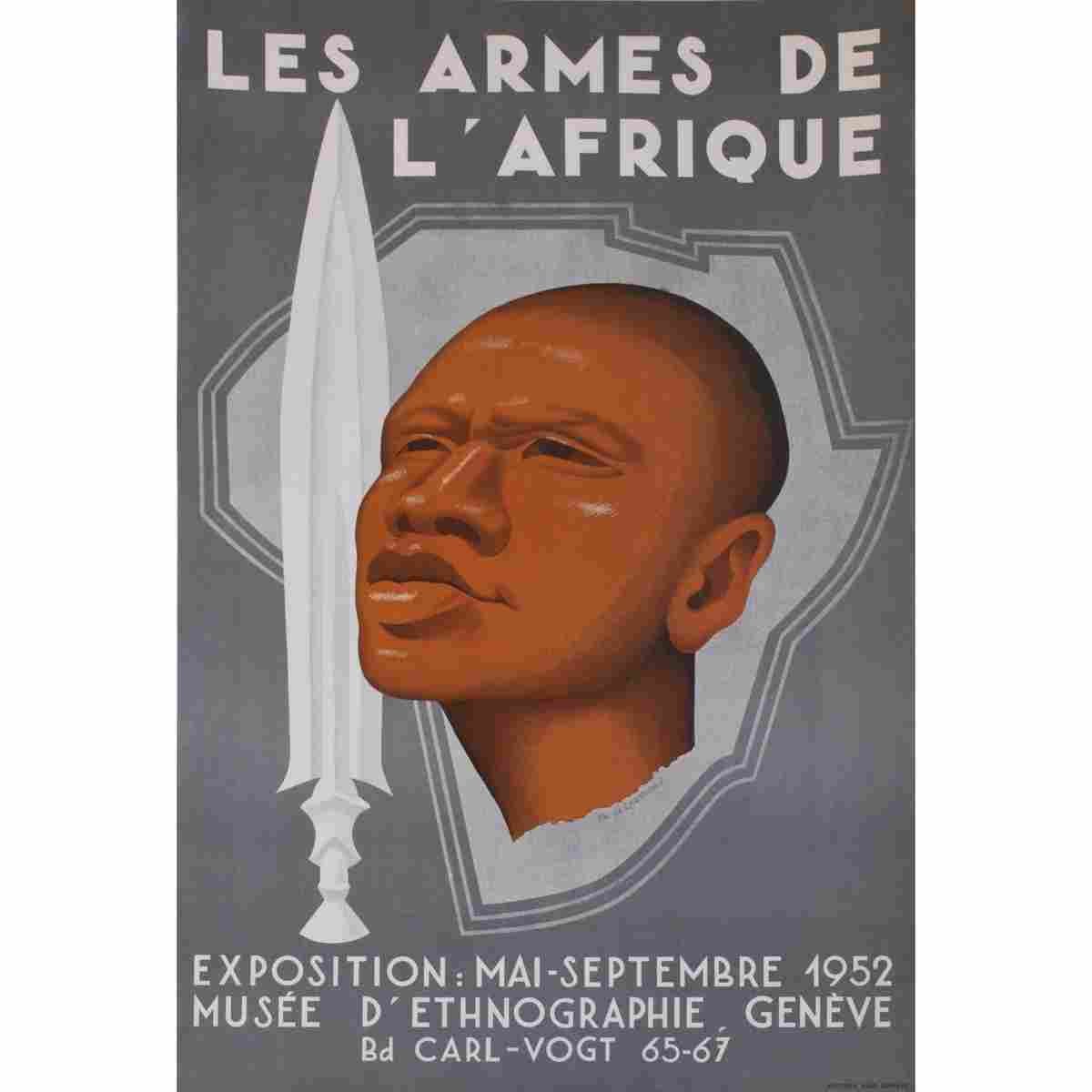 philippe de chastonay les armes de l afrique 1952 2 Advert A4 Photo Print