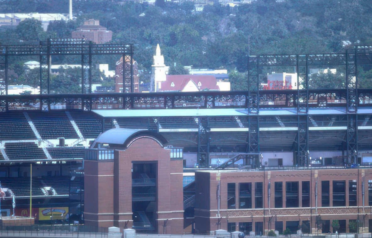 phillies park cityscape Vintage A4 Photo Print