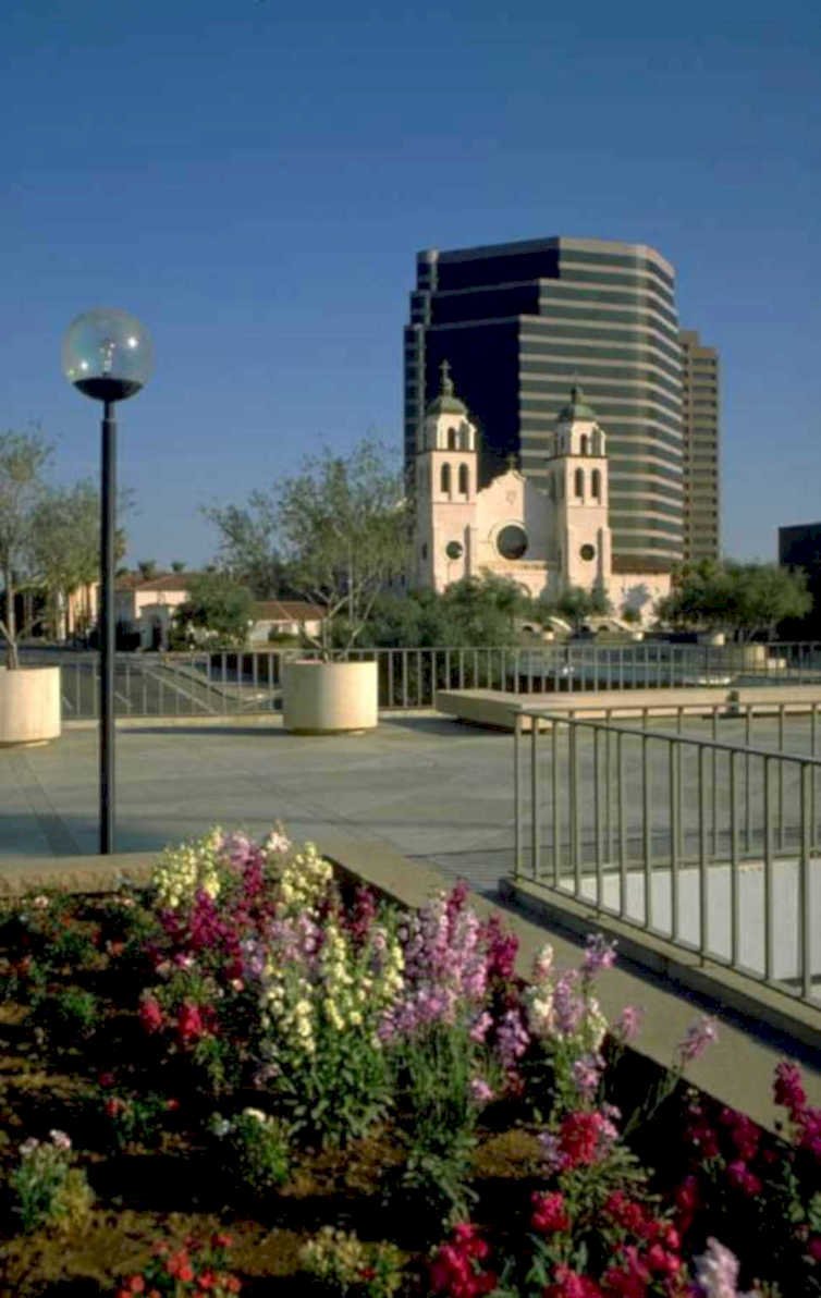 phoenix cathedral flowers 1980s 1990s A4 Photo Print