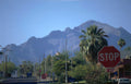 phoenix mountains scene Vintage A4 Photo Print