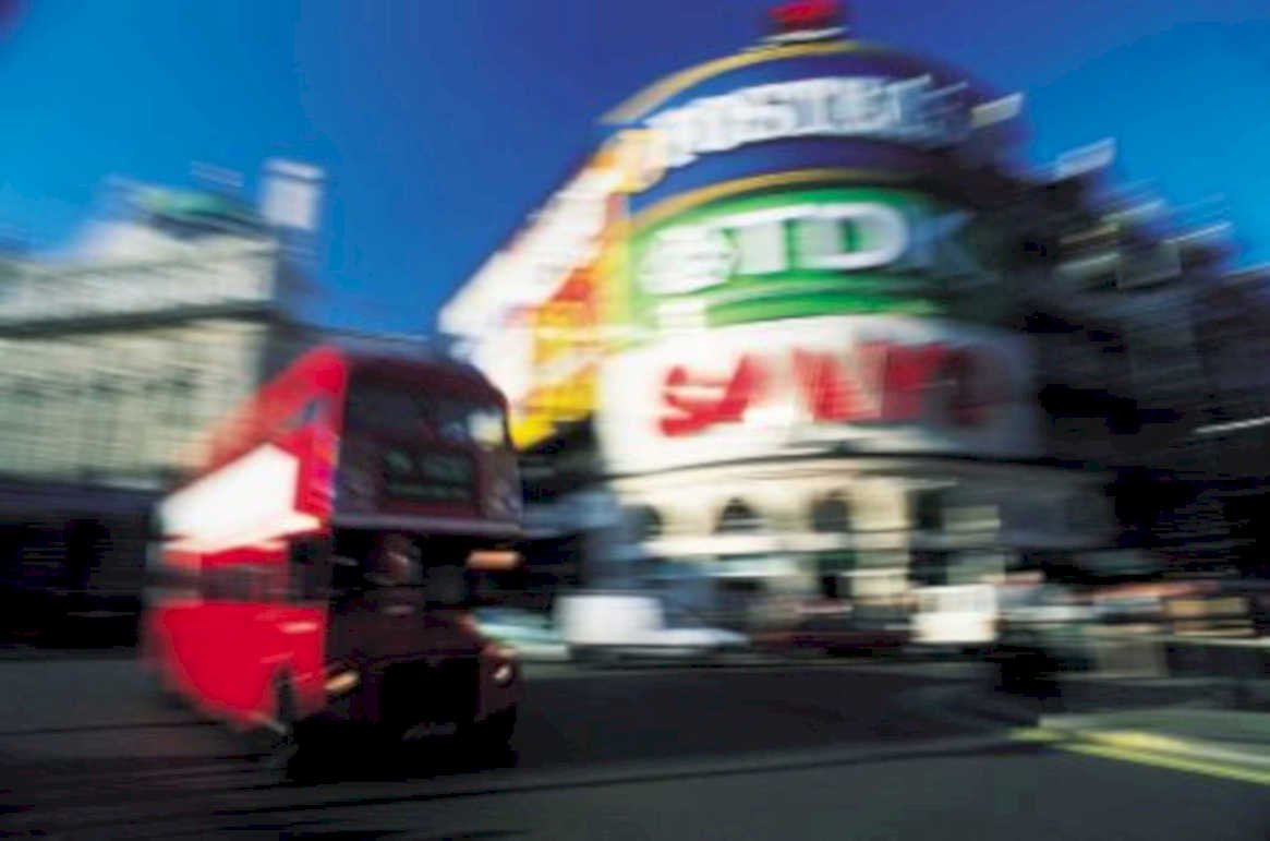 piccadilly bus london UK GB British A4 Photo Print