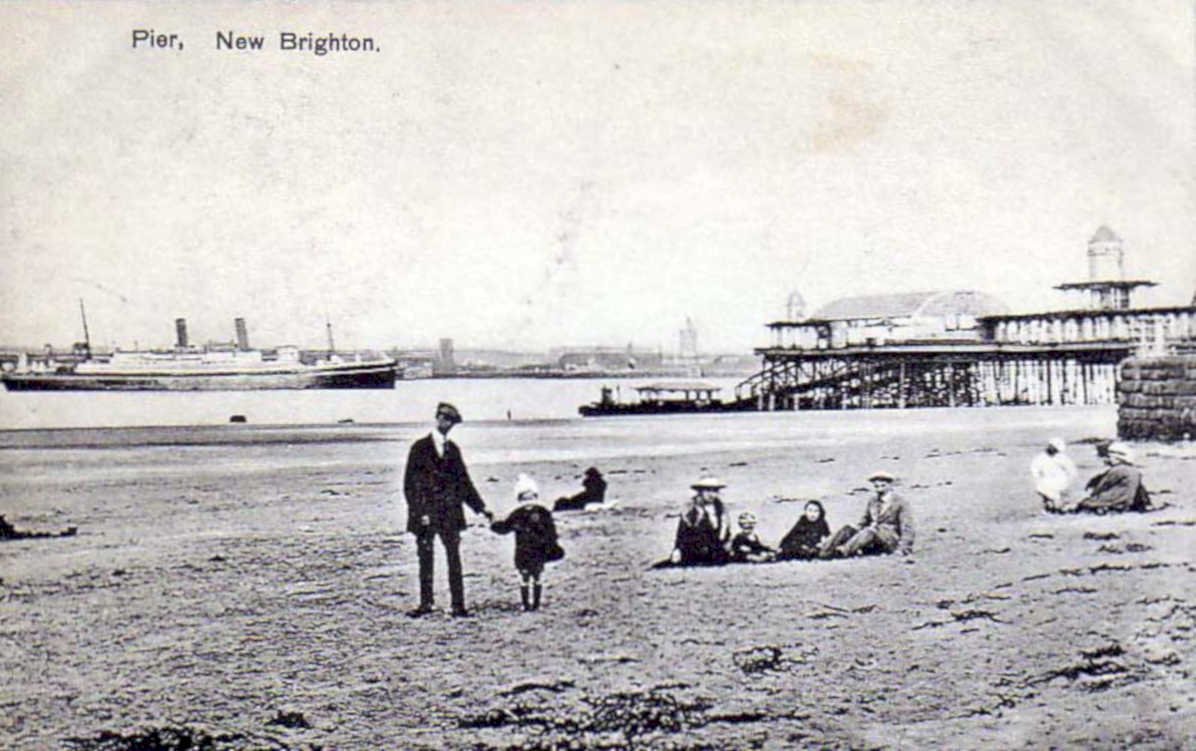 pier new brighton 1Vintage 1880s 1900s A4 Photo Print