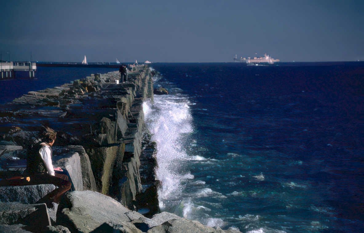 pier seascape longisland Vintage A4 Photo Print