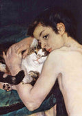 pierre auguste renoir le jeune garcon au chat 2 A4 Photo Print