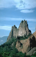pikes peak twins Vintage A4 Photo Print
