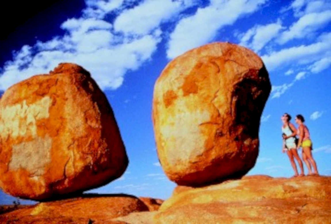 pilbara boulders people1980s 1990s A4 Photo Print